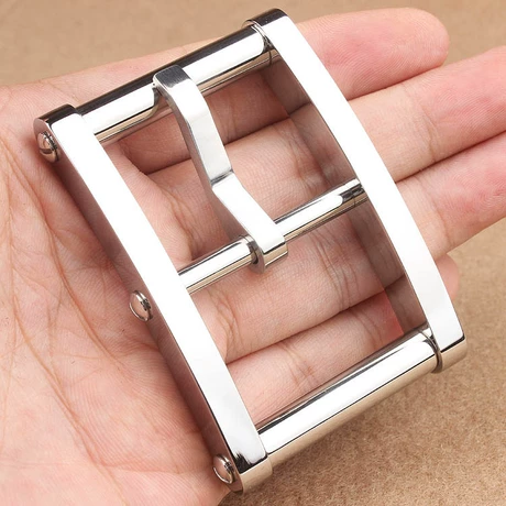 Khóa dây lưng nam hình xe tăng nguyên bản bằng thép không gỉ, khóa kim thủ công dày 3,5–4,0 cm