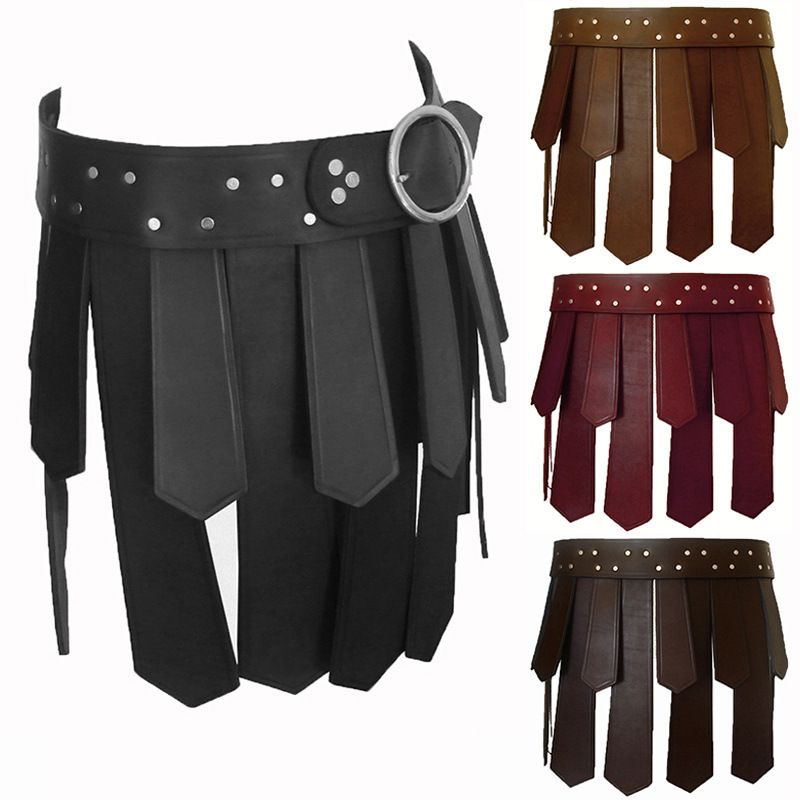Cross-Border New European Medieval Ancient Roman Warrior Armor Skirt Halloween Cosplay Gladiator Costume