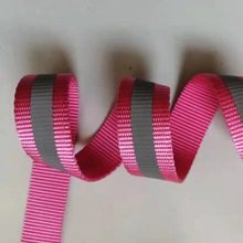 厂家直销 尼龙织带 加厚反光条织带 服装辅料 夜光条宠物用品织带