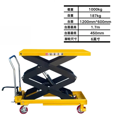 Avtomobil fırlanan platformaları – Mobile Manual Hydraulic Lifting - pts1000