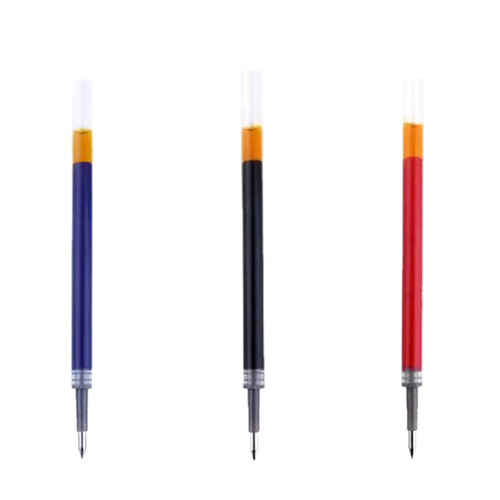 k35 dark blue refill push type red blue black 0.5 bullet large capacity push signature water pen refill