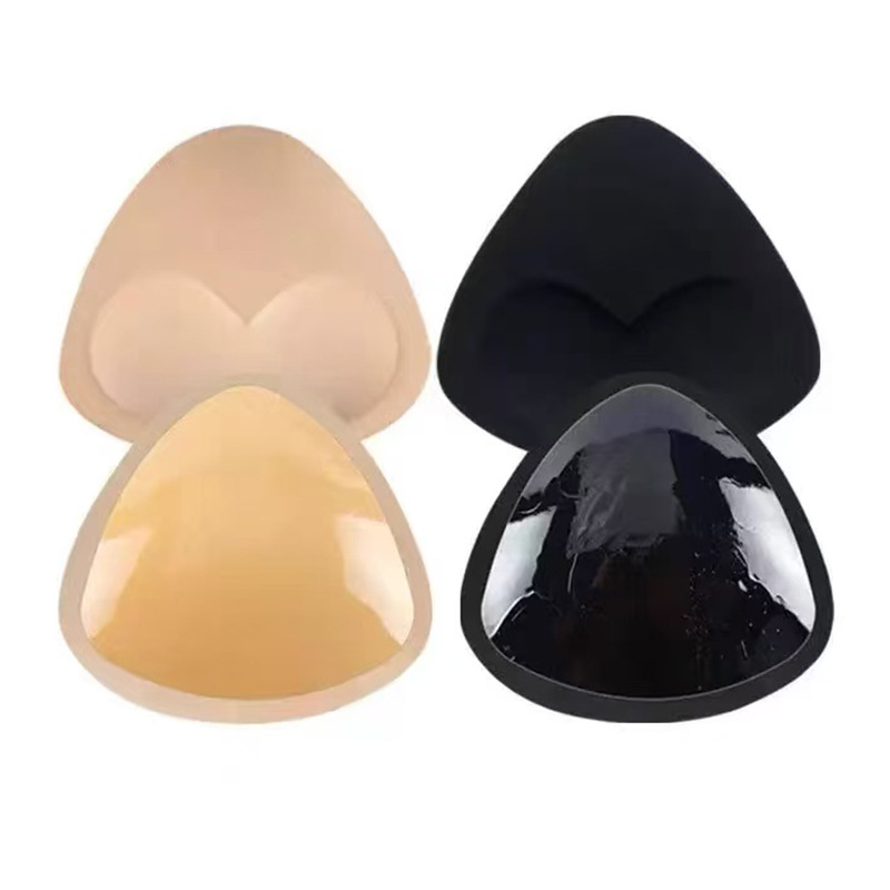 Almohadillas triangulares autoadhesivas para el pecho, invisibles, para traje de baño o bikini, de silicona con expansión exterior.