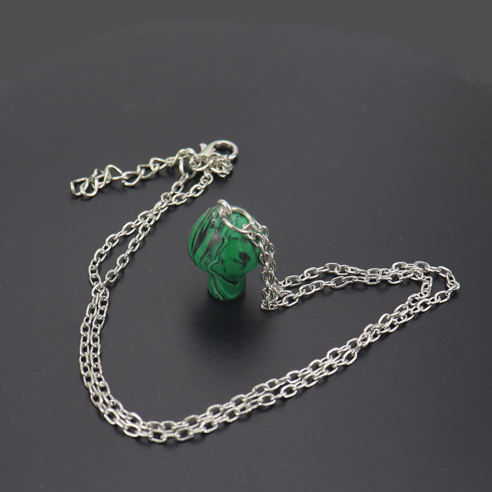 Simple Style Mushroom Crystal Handmade Pendant Necklace 1 Piece