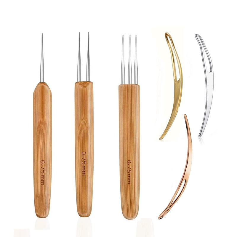 DreamLock hook needle tool, weaving braid needle woven hook needle woven, for weaving process (0.75