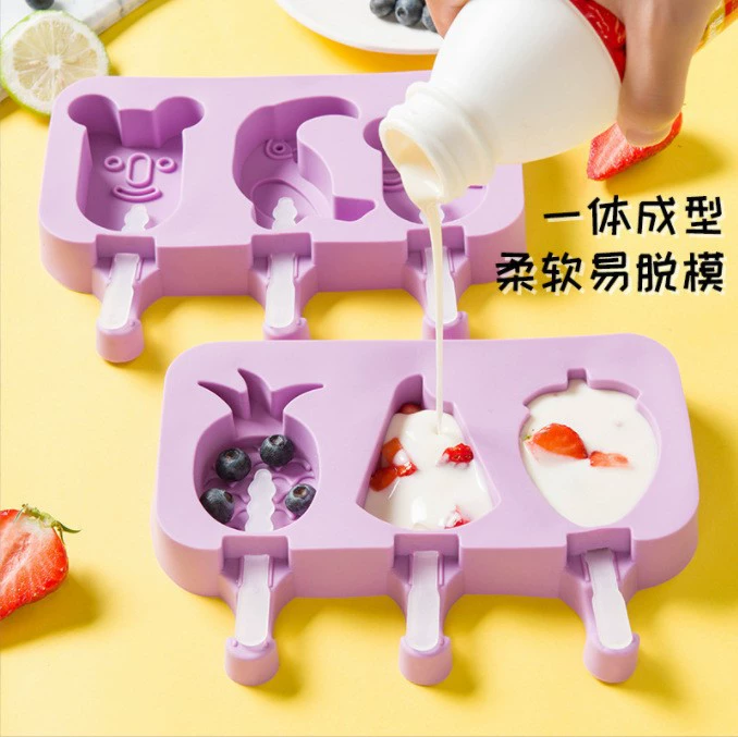 Новый мультяшный формочки для мороженого домашнего DIY мороженое палочки формы, творческий легкий извлекаемый mold pops up