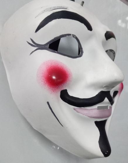 卡通面具 PC面具 PVC卡通面具 儿童彩绘PVC面具 万圣节PVC面具