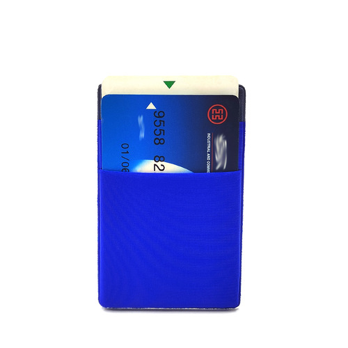 Highly elastic double-layer Lycra card holder, bank card and mobile phone card holder, multi-functional self-adhesive mobile phone back sticker/card sticker