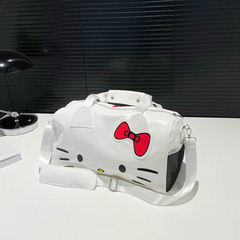 HelloKitty卡通可爱大包包单肩蝴蝶结凯蒂猫手提健身包斜挎旅行包
