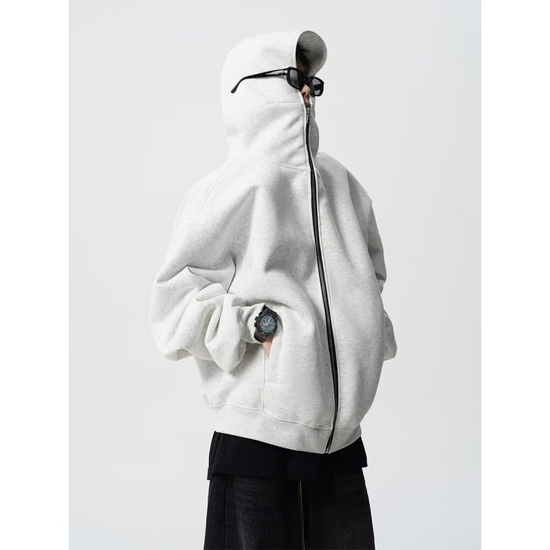 Source Factory American-Style Heavy-Duty Deconstructed Hooded Jacket for Men, Winter Trendy Brand Design, Export-Quality for Cross-Border Trade, European and American Standards