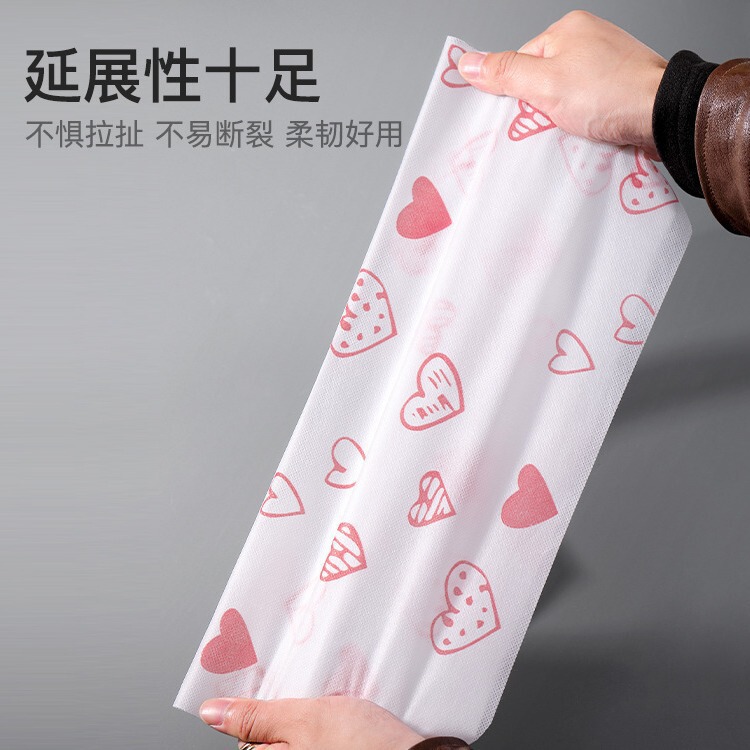 爱心加厚一次性无纺布围裙家庭火锅用餐吃饭围兜防水防油围裙批发|undefined