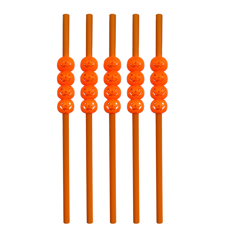 Halloween transfronterizo paja lámpara calabaza calaveras fiesta decoración creativa paja Halloween elementos paja plástica