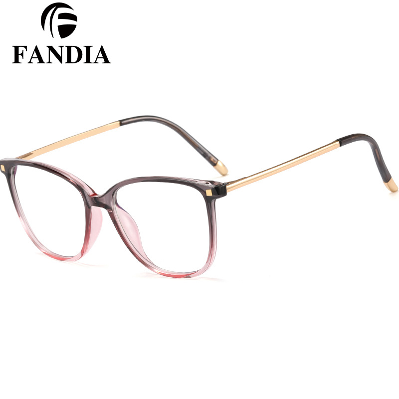 92151 moda TR90 cómodo anti-azul gafas de luz personalidad mi uñas primavera pierna Marco de las mujeres gafas de miopía
