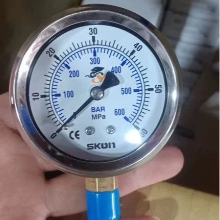 Высокотемпературная ударопрочная Диафрагма из нержавеющей стали манометр Обычная обработка радиальная маслонаполненная диафрагма указатель манометра масла