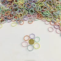 100 детских плюшевых маленьких резинок, оптовая продажа, маленькие кольца для большого пальца, маленькие резинки для волос, кожаные наборы для девочек, которые не повреждают волосы, веревка, головные уборы