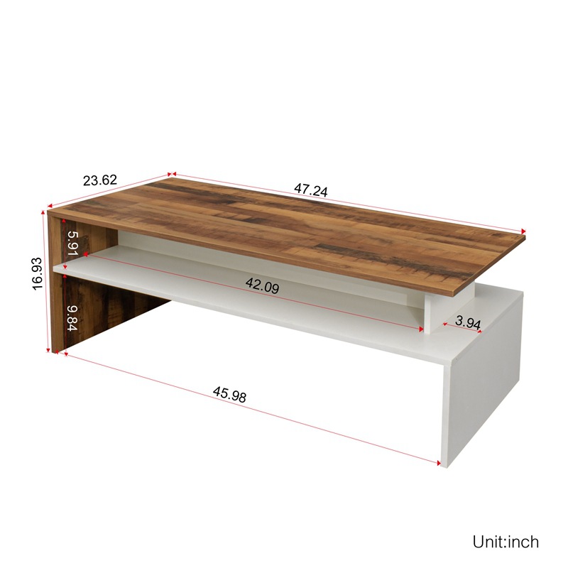 Simple pequeño apartamento sala de estar mesa de café moderno simple almacenamiento mesa de café SALA DE ALQUILER pequeño apartamento adecuado mesa de café