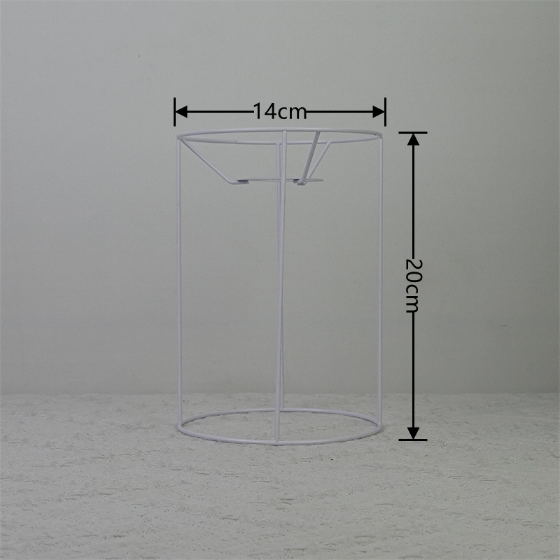 Araña de una pieza Pantalla de hierro marco E27 lámpara boca DIY hecho a mano recto marco cuadrado accesorios de hardware