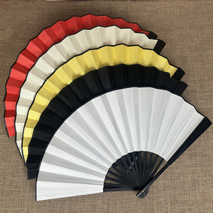 8 inch 10 inch Chinese style men's folding fan bamboo fan blank diy children's student painting calligraphy folding fan wholesale