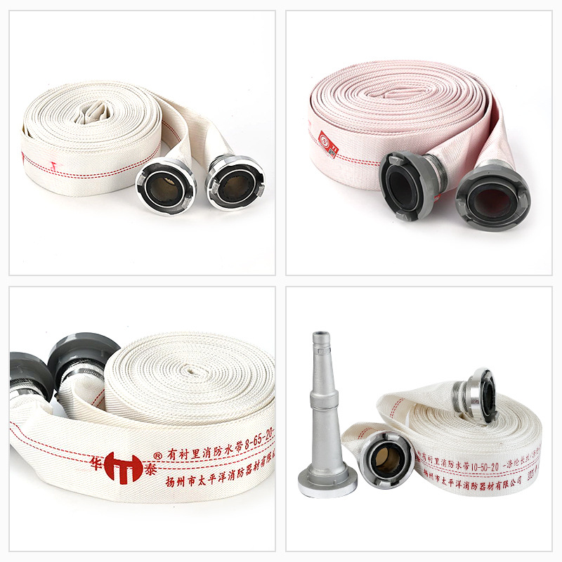 Huatai Fire Hose Type 8 Type 10 65-20 meters National Standard Lined Synthetic Rubber Fire Hose