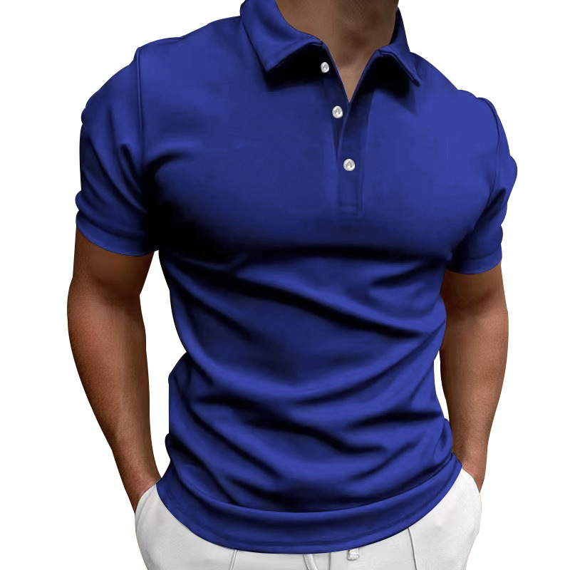 161g Weight Short Sleeve Sleeve Length Polyester Fabric Type Regular Top Length Casual Occasion Turndown Neckline Breathable Function Slim Fit Type Solid Color Pattern Summer Season Men's Gender Patchwork Design Simple Style Style Wholesale Men's Simple Style Solid Color Short Sleeve Patchwork Men's Tops 6
