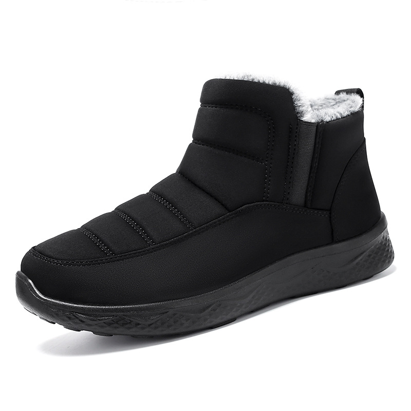 Transmisión en vivo pareja botas de nieve zapatos de algodón para mujer zapatos de madre poliuretano más botas de algodón grueso de terciopelo ventas directas de fábrica