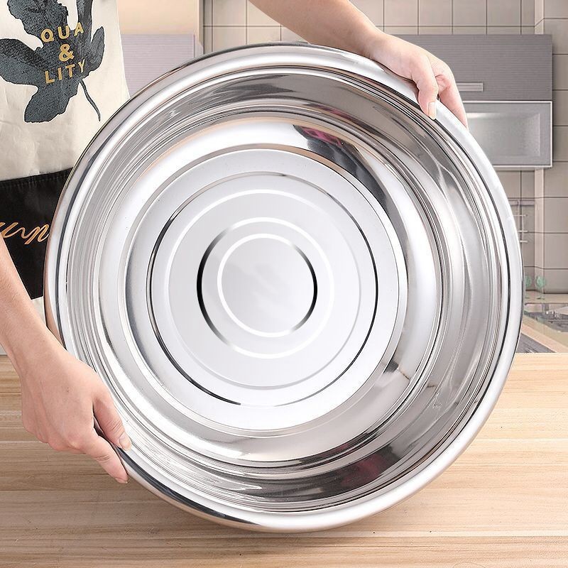 maceta de acero inoxidable gruesa y profunda, cocina doméstica y lavabo de verduras, maceta de cocina de acero inoxidable multifuncional comercial