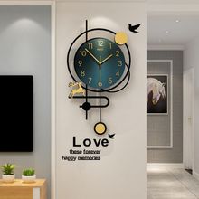 【升級加燈】鍾表客廳家用裝飾創意掛鍾牆上餐廳卧室時鍾表