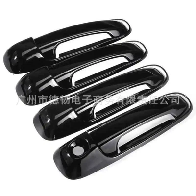 Suitable for 09-18 Dodge Ram 1500 2500 Bright Black Handle Sticking Ram Door Handle Decoration (Portal Wrist) - single-hole-handle