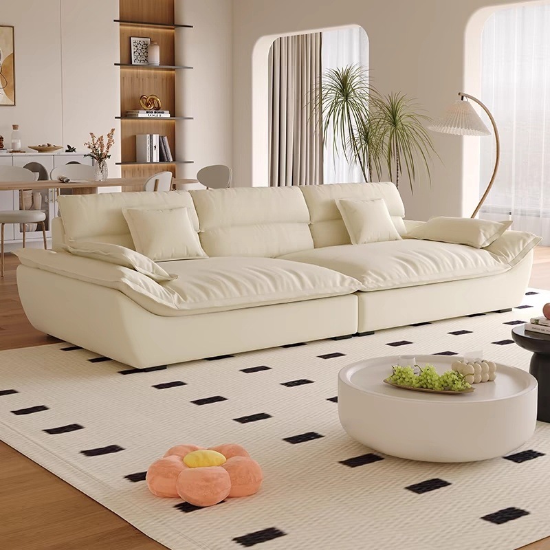 Moderno simple anti-garra de gato nube seda estilo de sala de estar tamaño de casa