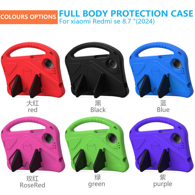 Suitable for Xiaomi Redmi Se 8.7inch Tablet Kidsren's Satchel Anti-Fall Protective Cover Bracket Shell