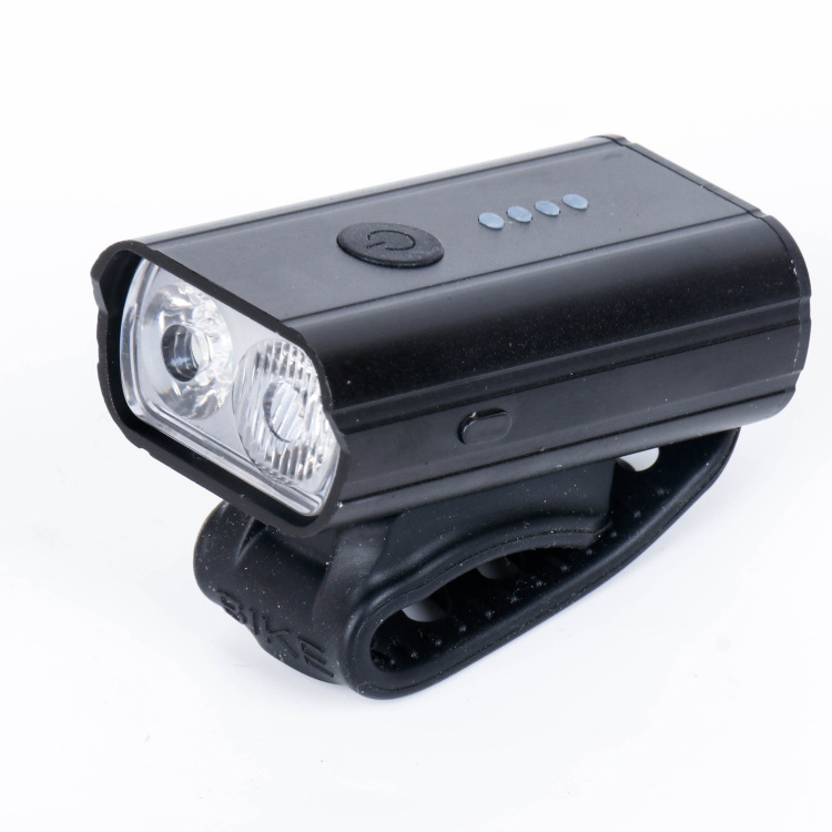 Luz para bicicleta de montaña para exteriores para ciclismo nocturno, iluminación de luz potente, faro cuadrado antivibración, LED recargable a prueba de agua