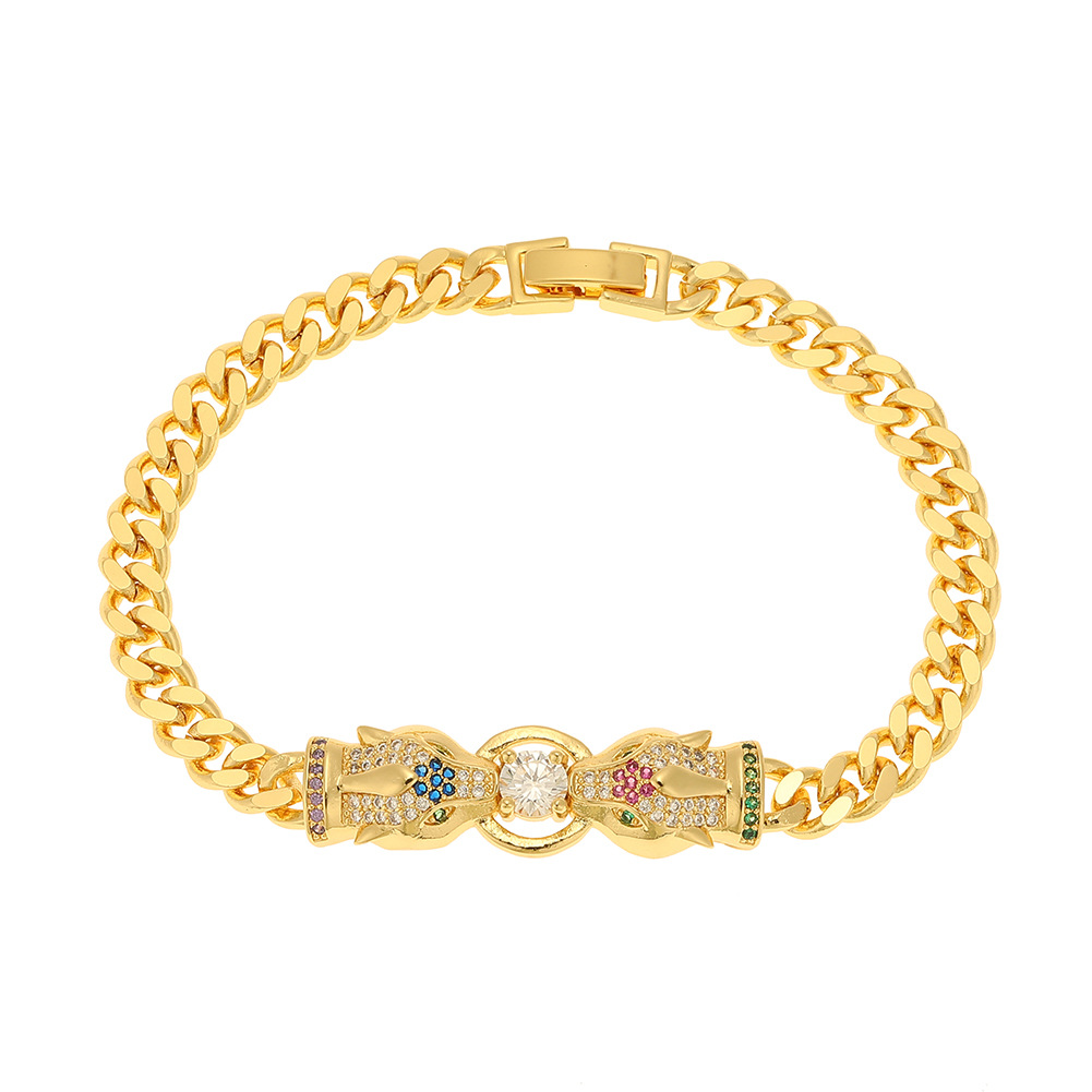 Fashion Animal Copper Gold Plated Zircon Bracelets