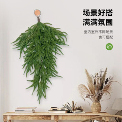 クロスボーダーシミュレーションつるクリスマス籐PE逆さベルベットノベルソンプラスチックガーランドシミュレーション葉吊り下げ装飾