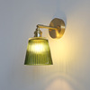 Japanese retro brass modern Scandinavian sconce for bed for bathroom, front headlights for mirror