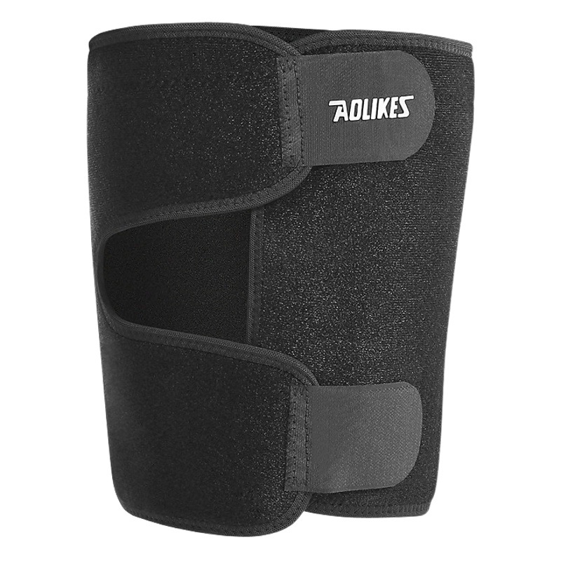 Fábrica en stock al por mayor deportes al aire libre protección del muslo protección de la tensión muscular de fútbol equipo de protección transpiración transpirable