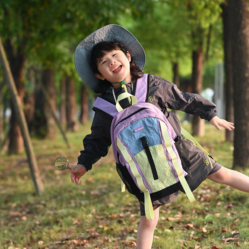Nueva mochila para niños de gran capacidad de montaña mochila de viaje de moda de color contraste mochila para niños y niñas mochila escolar