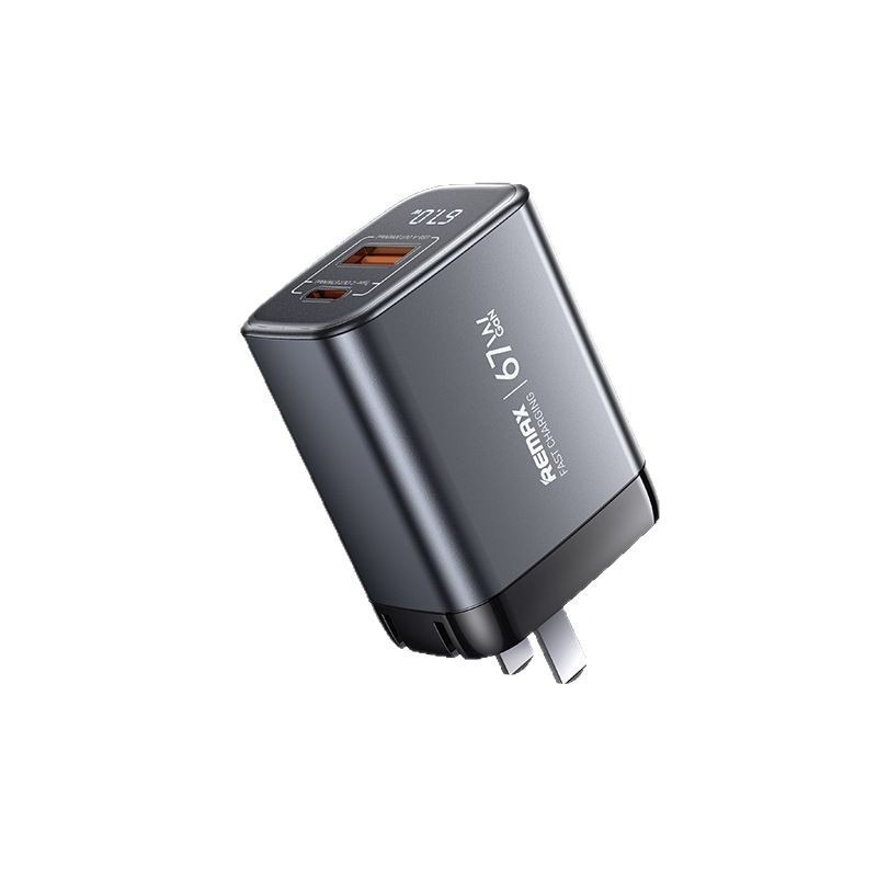 remax多U口67W氮化镓手机充电器智能LED数显实时功率手机充电器|undefined