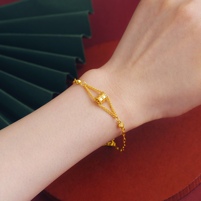 Ins pulsera de cintura pequeña aleación de cobre moda femenina pulsera de mezcla de todo fósforo joyería simple al por mayor nuevos accesorios