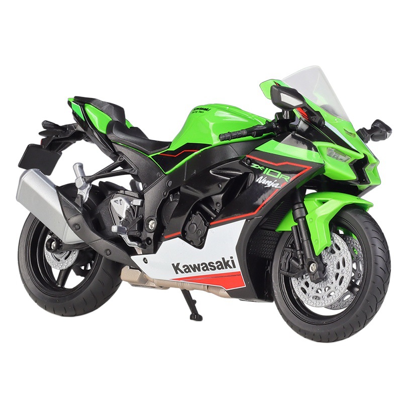 Willy welly1: 12 Kawasaki 2021ninja ZX10R pesada locomotora simulación aleación motocicleta modelo terminado
