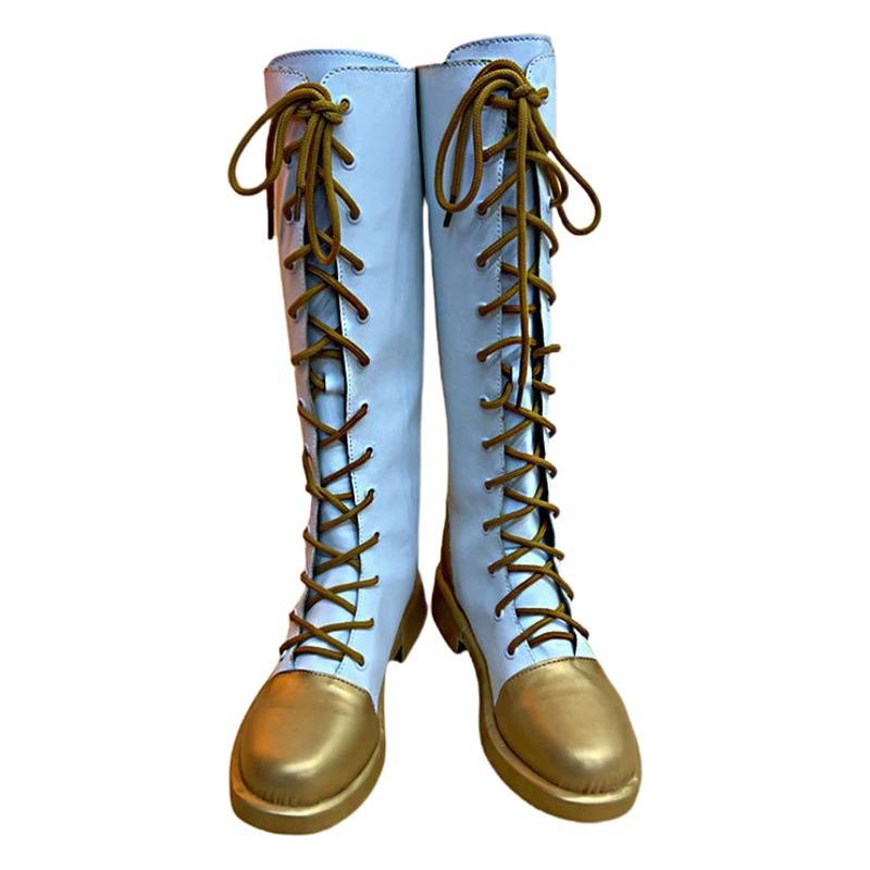 Ghost Blade COS каштановый цветок падающий xiangnaihu косплей белые сапоги на шнуровке каштановый цветок падающий xiangnaihu cos обувь