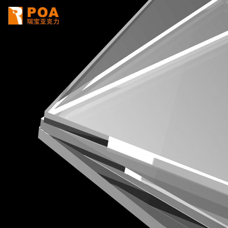 透明亚克力展示盒3456mm塑料盖板挡隔板广告材料透明有机玻璃加工