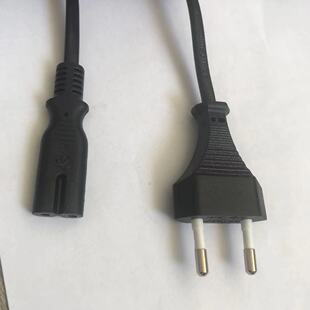 供應兩芯護套線歐標8字尾電源線歐規純銅正標插頭線TUV認證