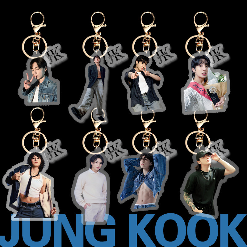 B Tian Jiuguo JungKook New Album Seven Acrylic Keychain Pendant Pendant Surrounding the Same