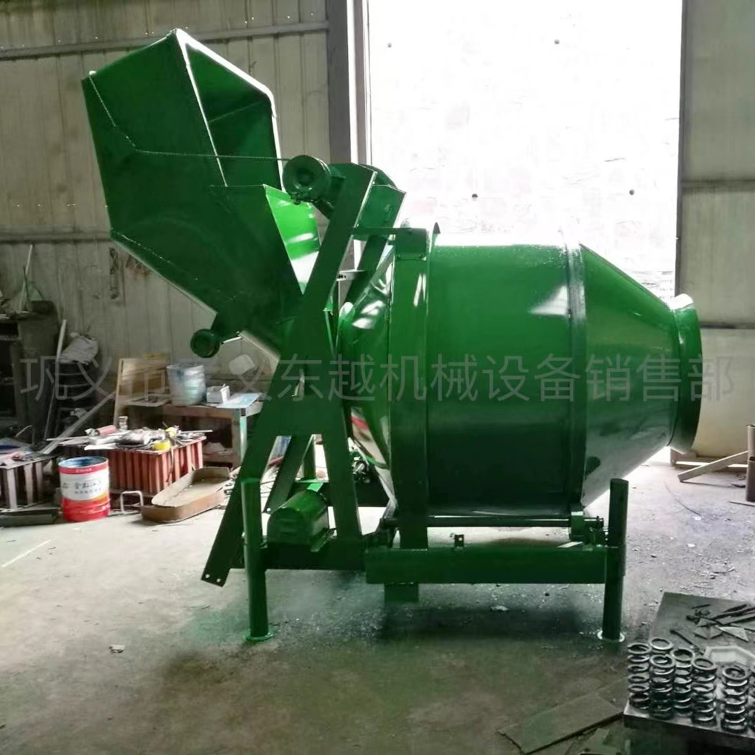 东越生产JZ350混凝土搅拌机全自动砂浆搅拌罐滚筒式搅拌机建筑机