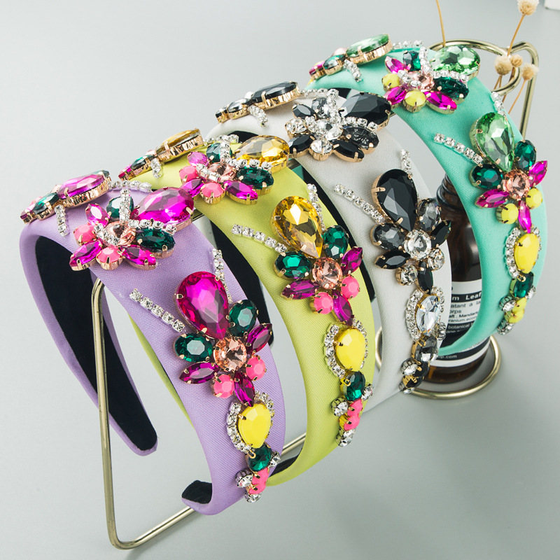 和鳴發箍時尚新款閃亮水晶巴洛克發箍發窟高級感潮流氣質發帶發飾