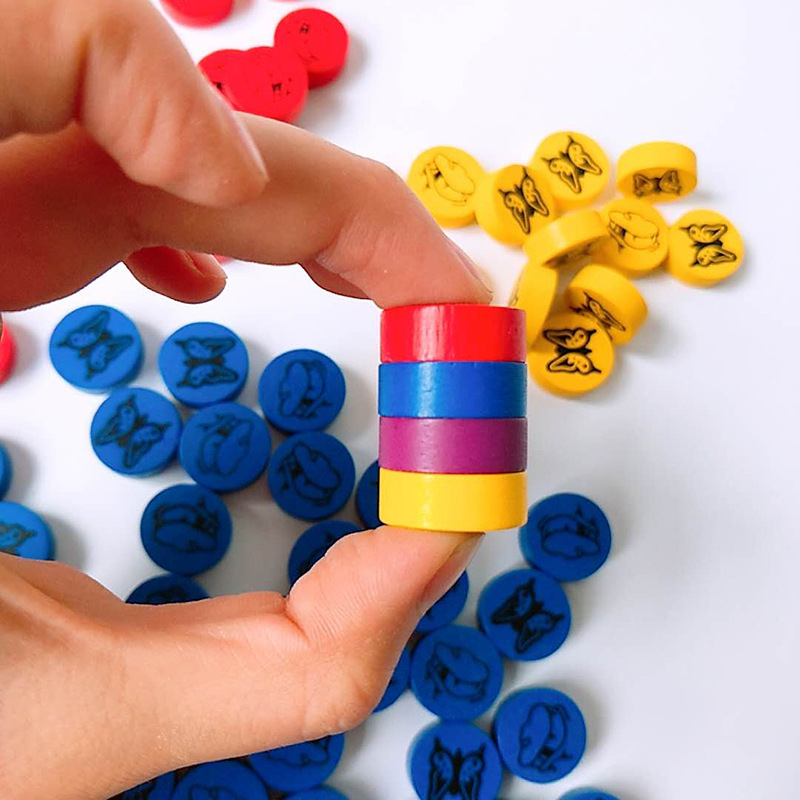 木质棋子定做 木制圆片 飞行棋子 桌游棋子配件DIY儿童玩具