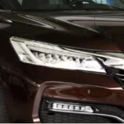 Suitable for 10Th Generation Accord Headlight Film Crv Blackened Headlight Film Haoying Taillight Film Tpu Light-Controlled Color-Changing Blackened Headlight (Car headlight protective film) - 14-17-accord-headlights-transparent-model