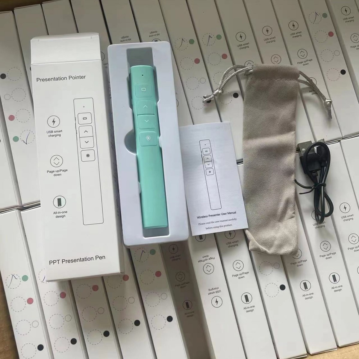 Nuevo multi-función Flip pen PPT Flip pen indicador infrarrojo puntero electrónico puntero láser inalámbrico pluma de proyección