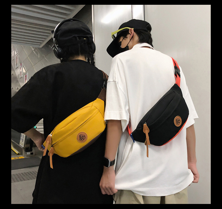 Simple and sporty trendy brand chest bags for both men and women, student waist bags, large-capacity niche single-shoulder bags, crossbody bags for women undefined