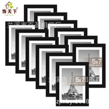 亚马逊PVC相框透明12个装diy照片墙组合墙饰现代装饰客厅卧室