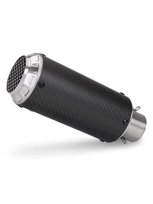 Motorcycle exhaust pipe – cover mesh tail section